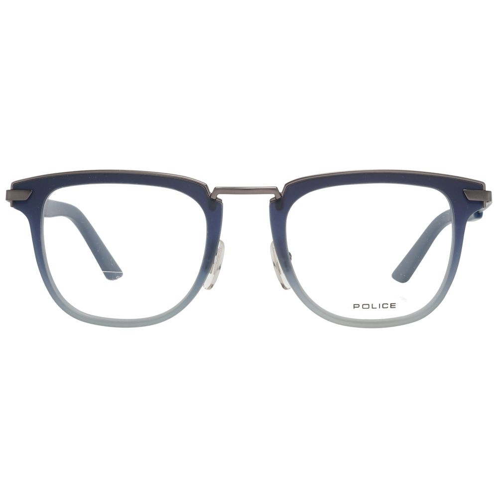 Police Blue Metal Optical Frames for Timeless Elegance
