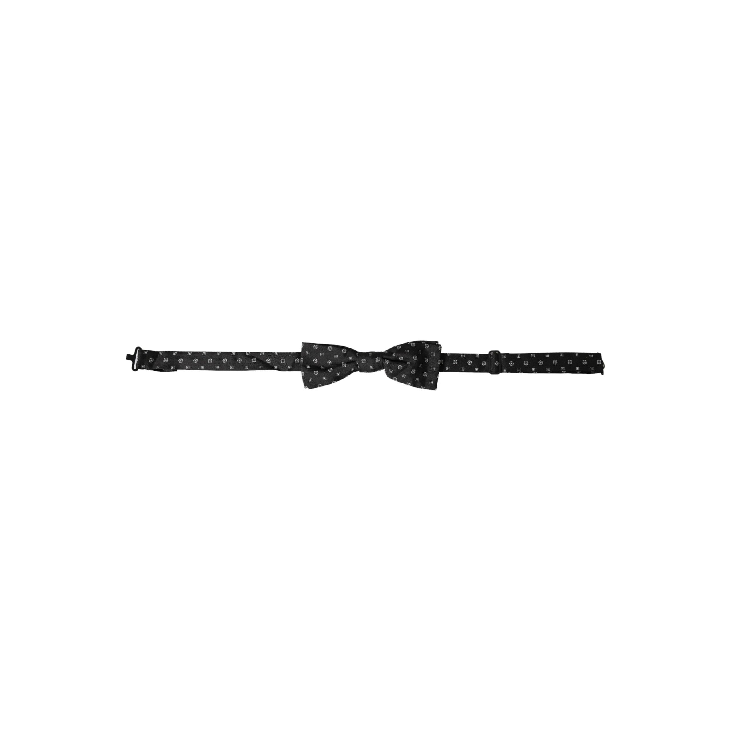 Dolce & Gabbana Black Silk Fantasy Bow Tie