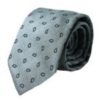 Dolce & Gabbana Green 100% Silk Patterned Adjustable Tie