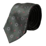 Dolce & Gabbana Dark Gray 100% Silk Fantasy Tie