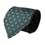 Dolce & Gabbana Green Silk Branded Logo Adjustable Tie