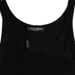 Dolce & Gabbana Black Cotton Tank Sleeveless Underwear T-shirt