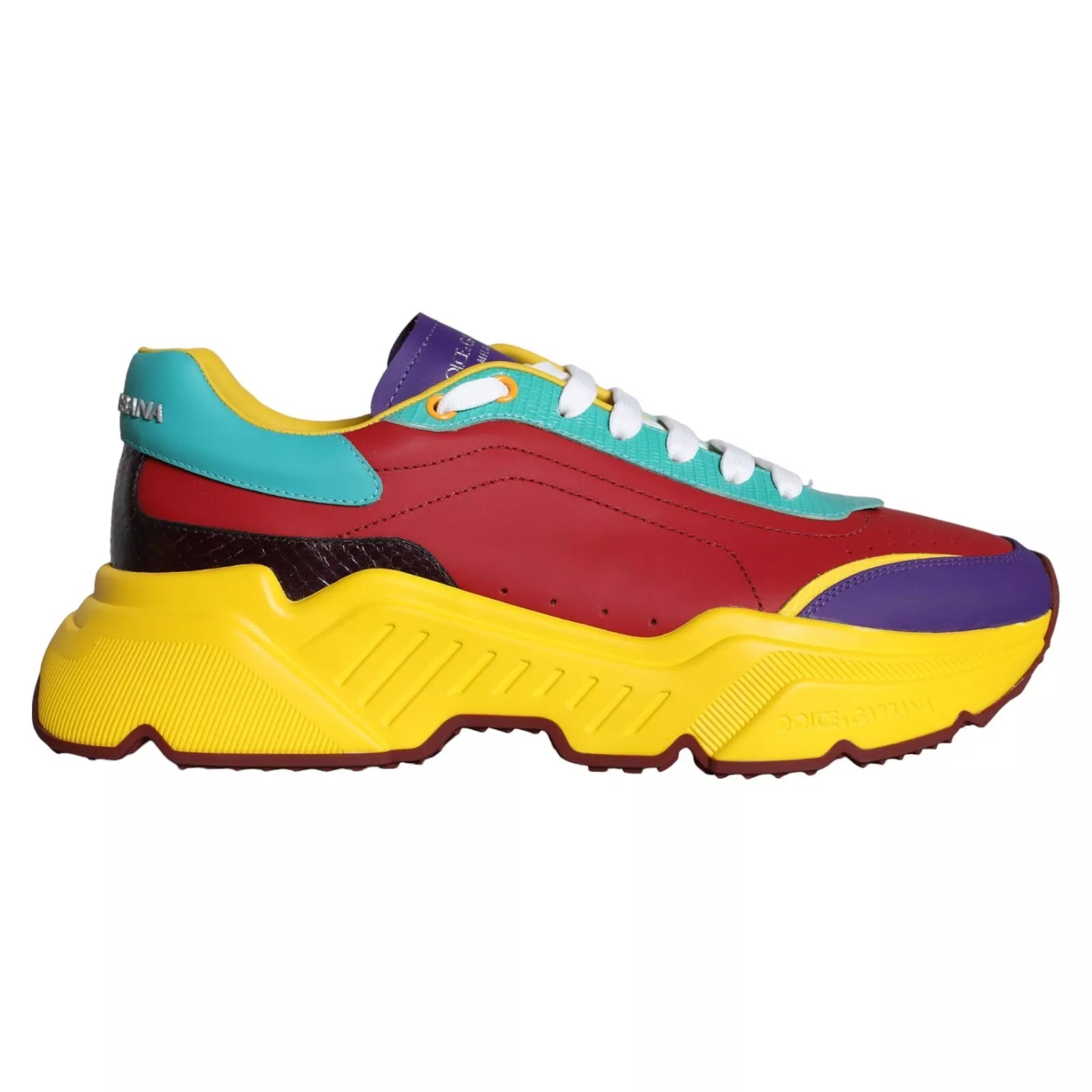 Dolce & Gabbana Multicolor Leather Daymaster Sneakers Shoes