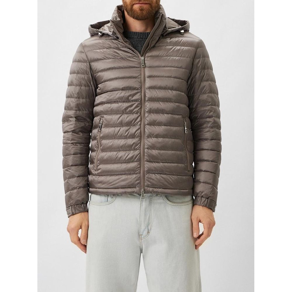 Add Gray Jacket with Detachable Inner Vest and Hood