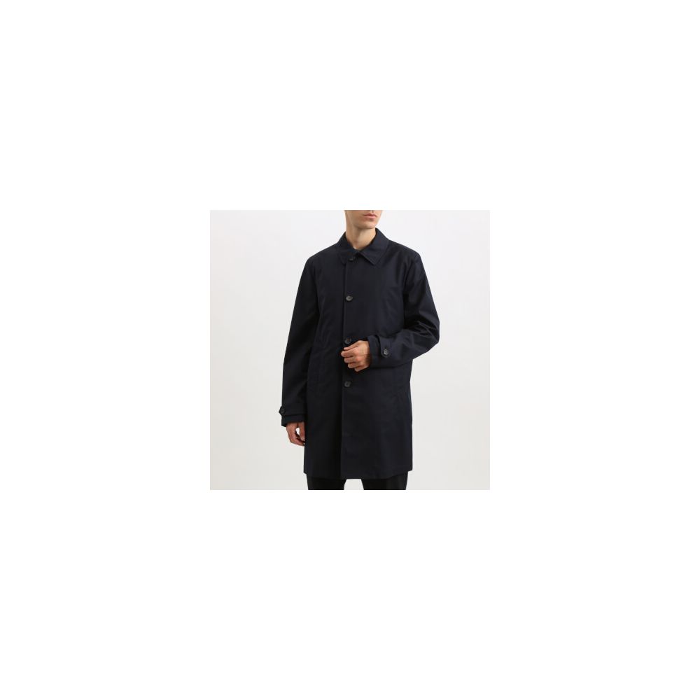 Add Blue Wool Blend Jacket with Detachable Inner Vest