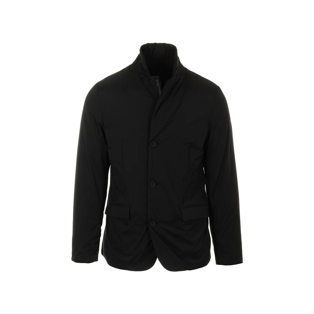 People Of Shibuya Black Cotton Jacket for Elevated Urban Style