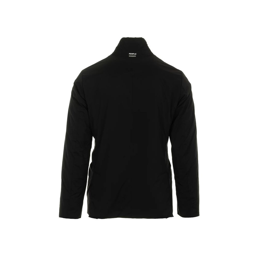 People Of Shibuya Black Cotton Jacket for Elevated Urban Style