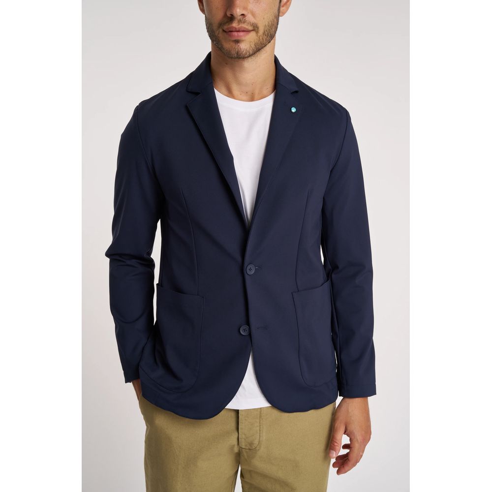 People Of Shibuya Blue Technical Fabric Jacket