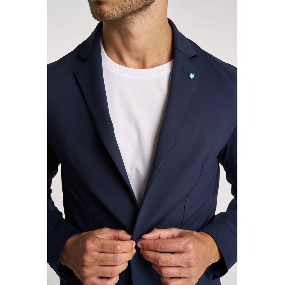 People Of Shibuya Blue Technical Fabric Jacket