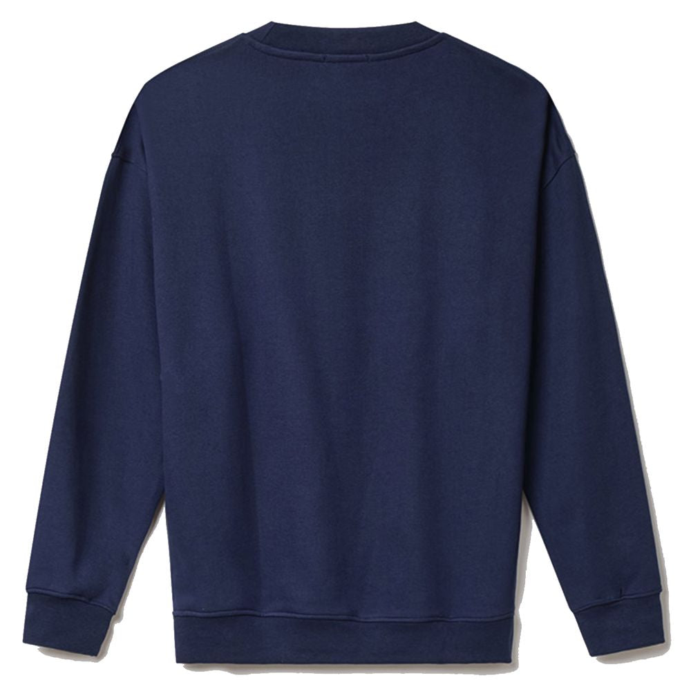 Hinnominate Blue Cotton Sweater for Effortless Elegance