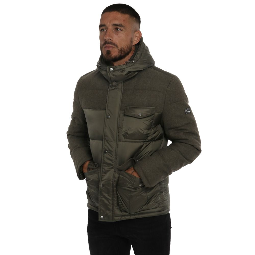 Yes Zee Green Wool Jacket - Exquisite Contemporary Outerwear