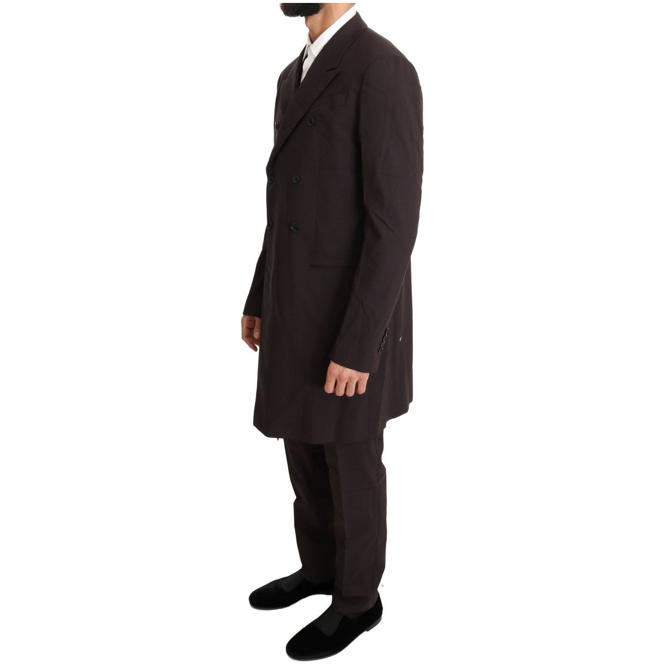 Dolce & Gabbana Bordeaux Wool Double Breasted Suit