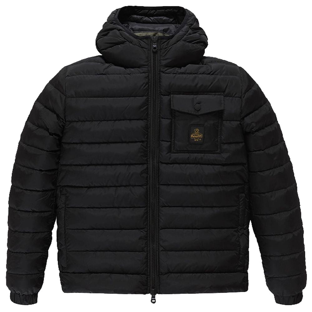 Refrigiwear Black Nylon Jacket for Elevated Style