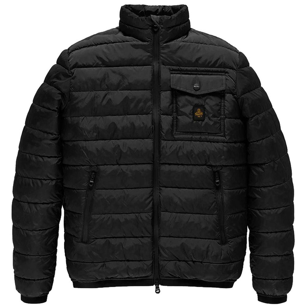 Refrigiwear Black Nylon Jacket for Elevated Style and Comfort