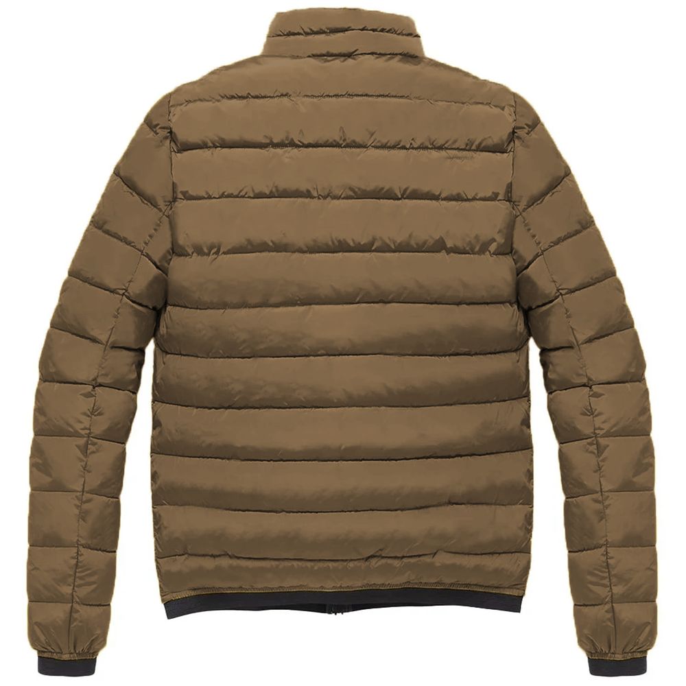 Refrigiwear Brown Nylon Jacket - Elegant Outerwear Essential