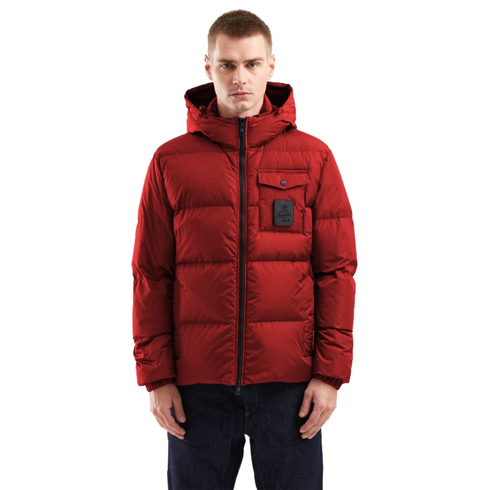 Refrigiwear Red Nylon Jacket for Elevated Winter Style