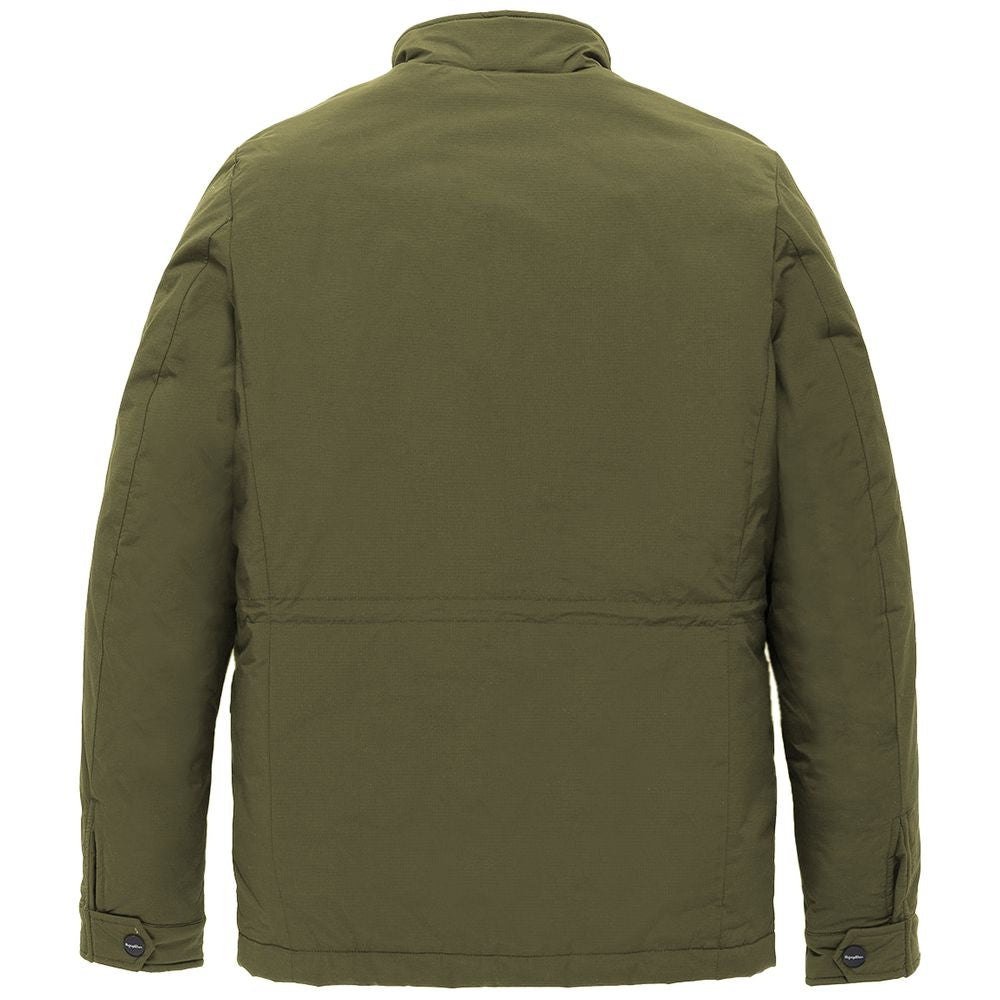 Refrigiwear Green Nylon Jacket for Urban Sophistication