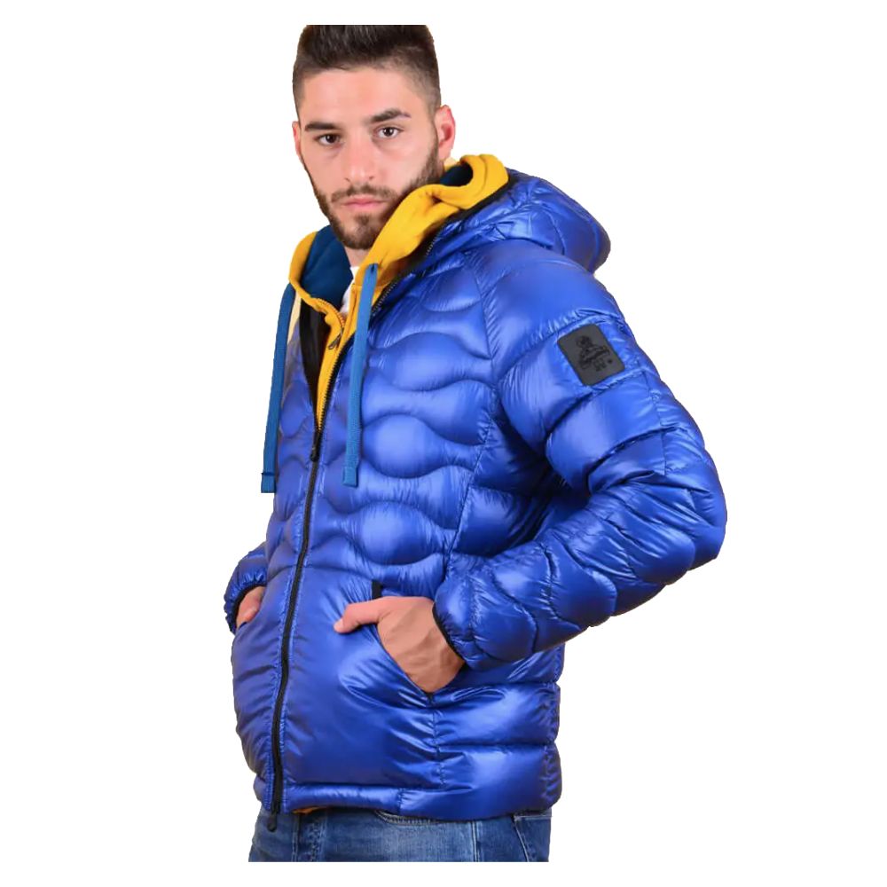 Refrigiwear Blue Nylon Jacket for Sophisticated Style