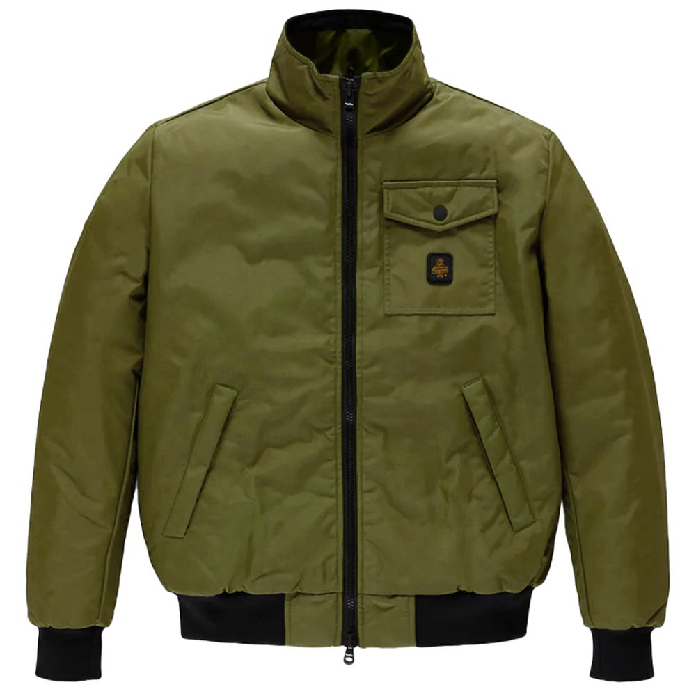 Refrigiwear Green Nylon Jacket for Effortless Sophistication