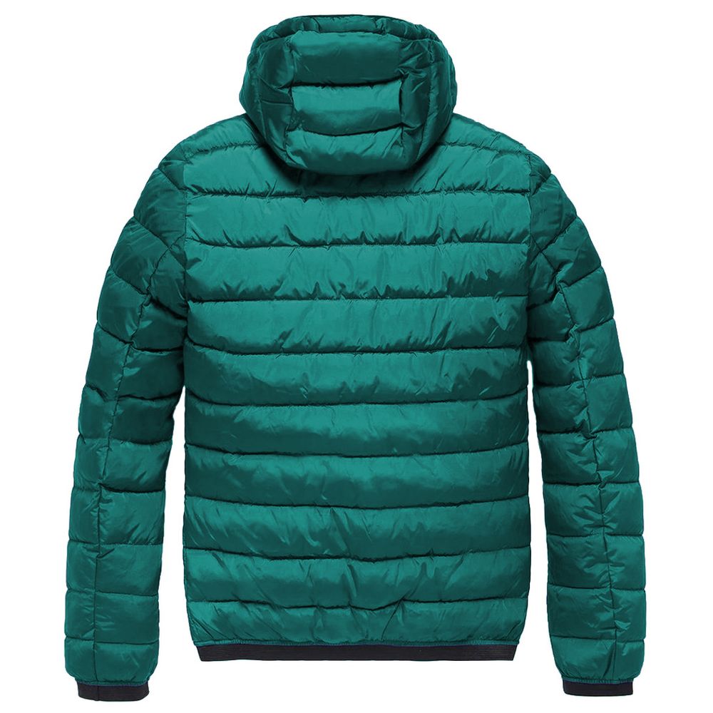 Refrigiwear Green Nylon Jacket for Timeless Sophistication