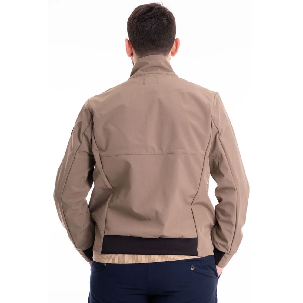 Refrigiwear Beige Nylon Jacket for Elevated Outerwear