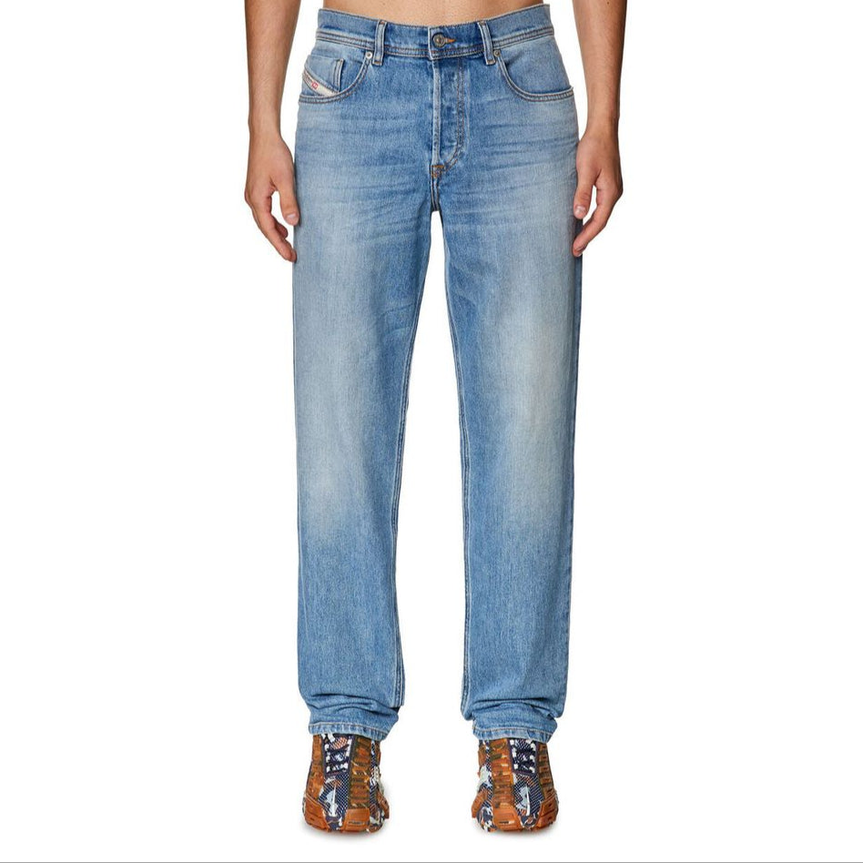 Diesel Light Blue Cotton Jeans for Effortless Elegance