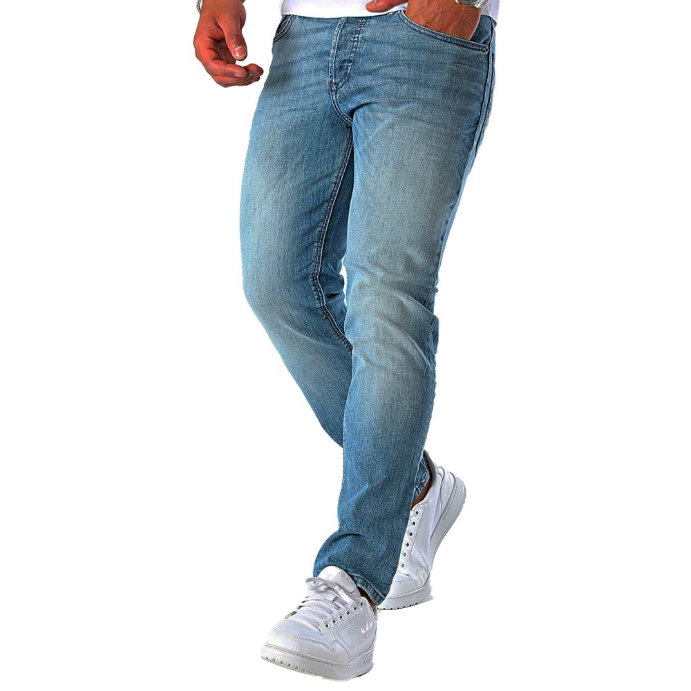 Diesel Blue Cotton Jeans for Effortless Luxury Style