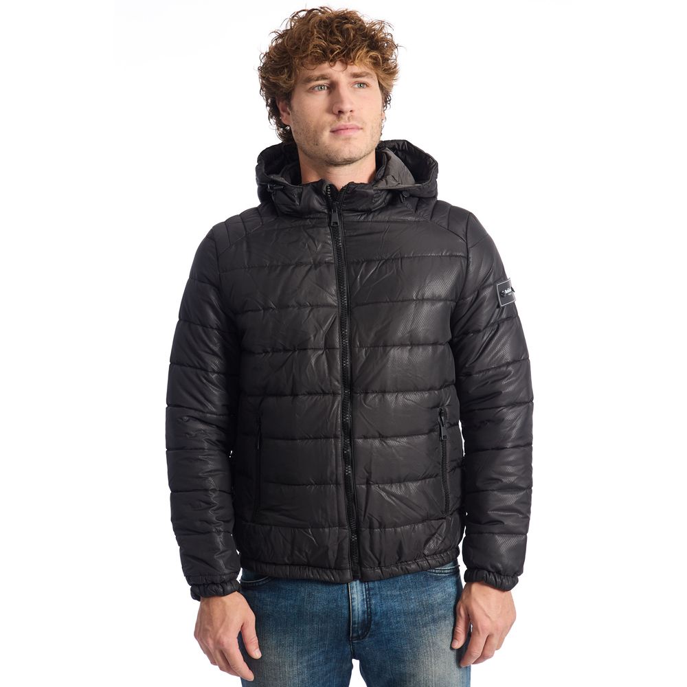 Baldinini Black Wool Jacket for Timeless Elegance