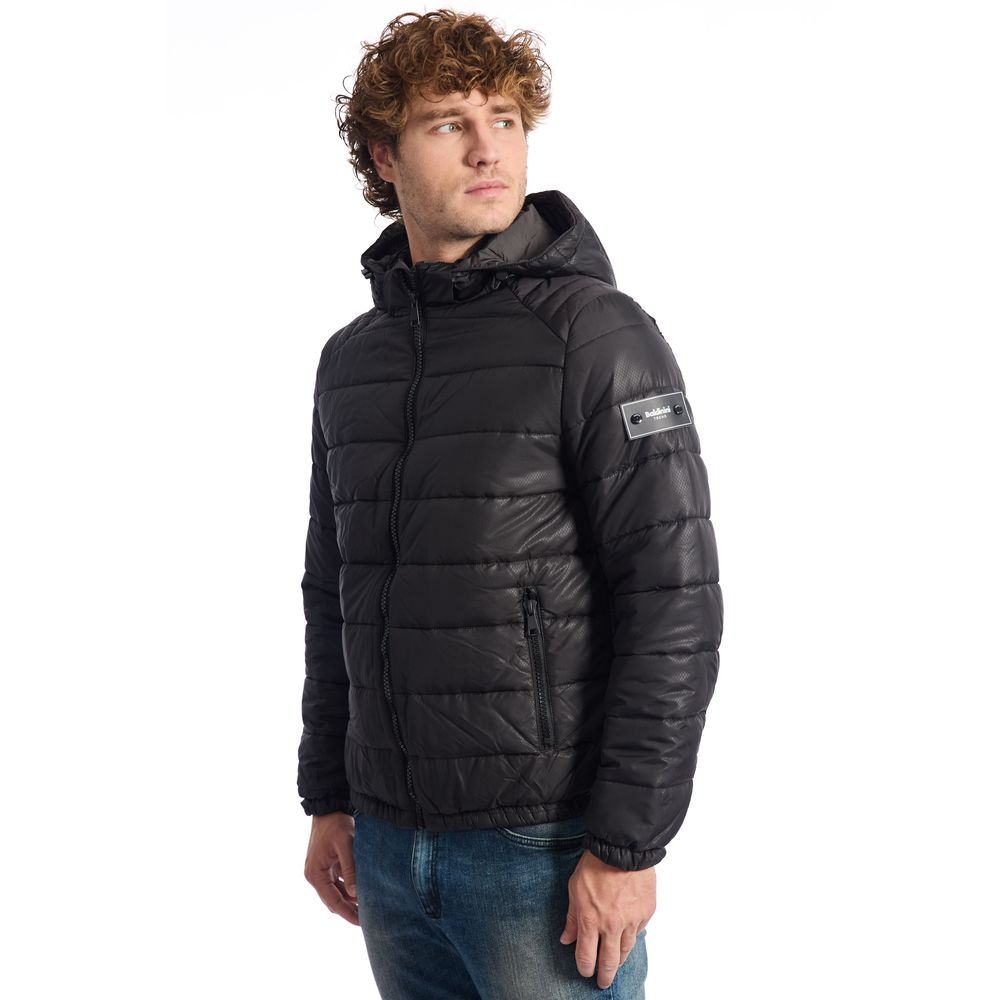 Baldinini Black Wool Jacket for Timeless Elegance