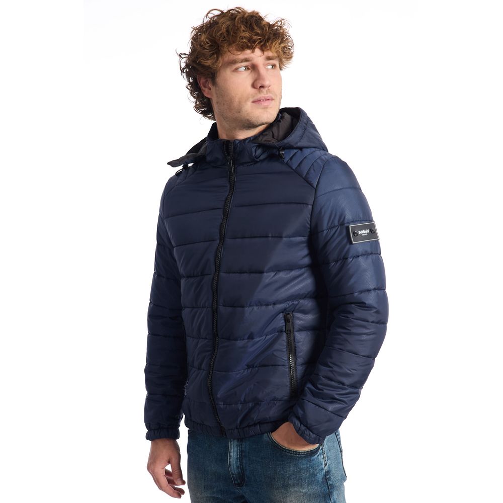 Baldinini Trend Blue Wool Jacket - Timeless Luxury Outerwear