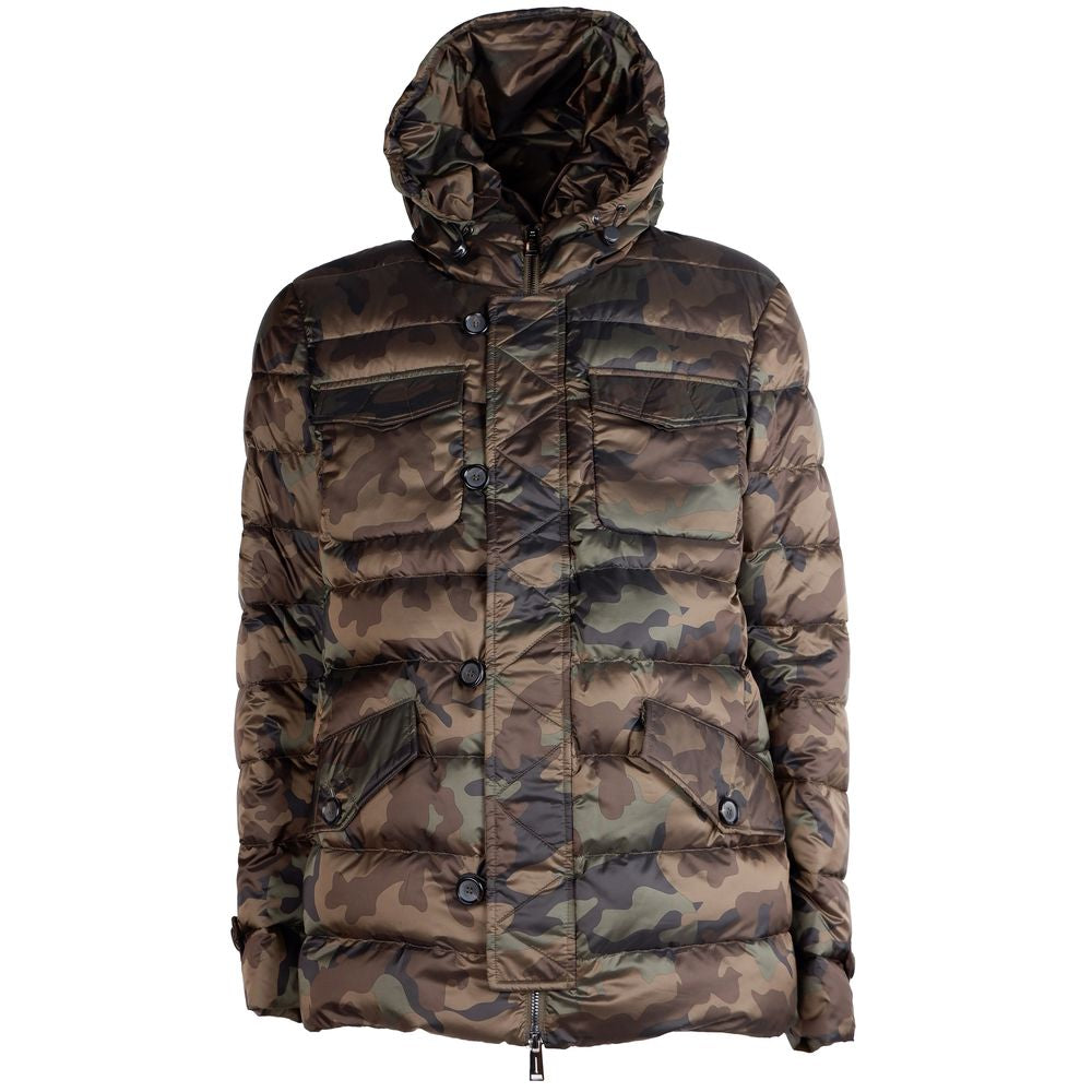 Add Army Green Nylon Jacket - Luxury Camouflage Outerwear