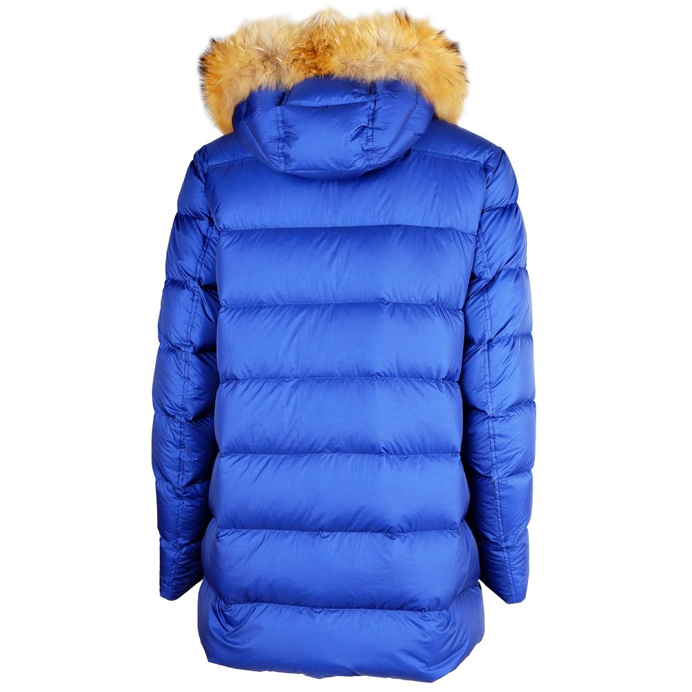 Add Blue Nylon Down Jacket - Luxury Winter Essential