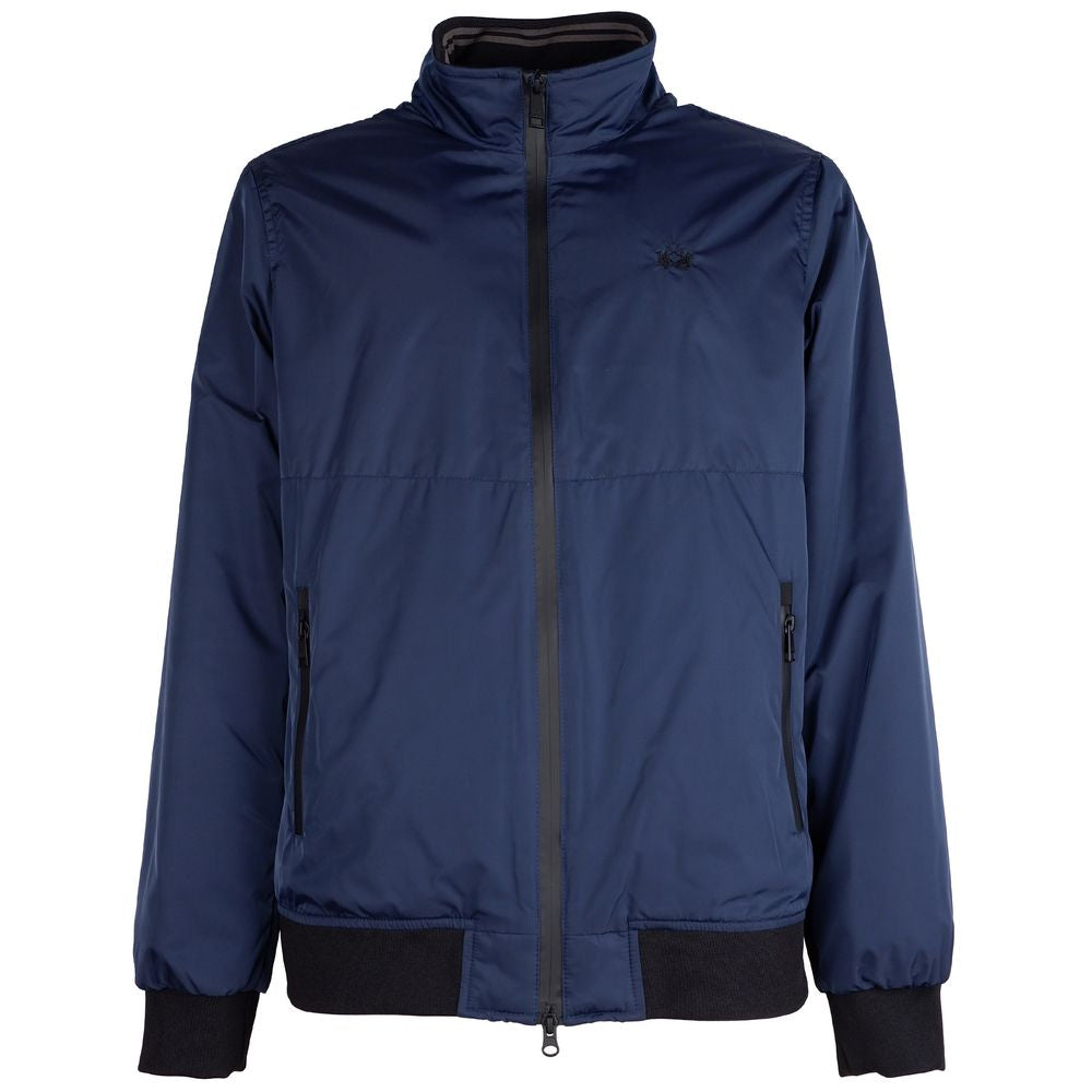 La Martina Blue Technical Fabric Jacket – Elevated Style