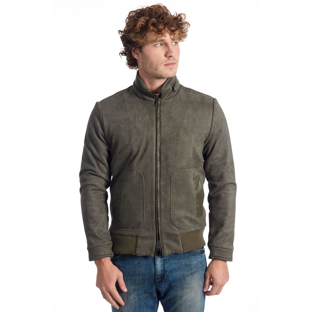 Roberto Pepe Green Ecomontone Luxury Jacket for the Elite