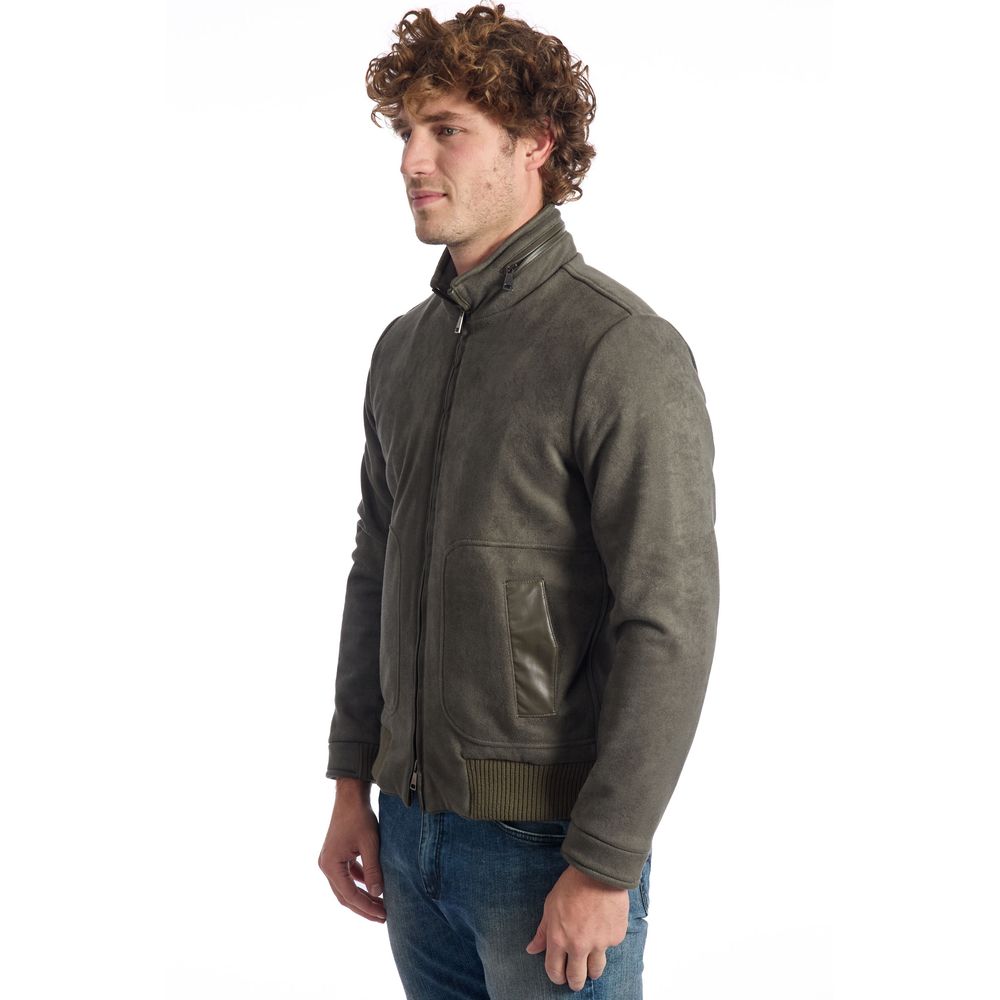 Roberto Pepe Green Ecomontone Luxury Jacket for the Elite
