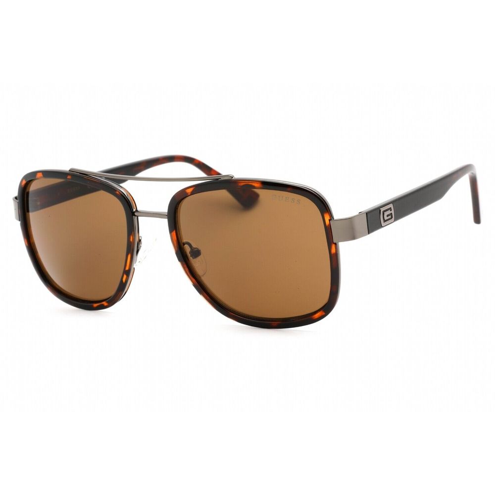 Guess Brown Metal Sunglasses - Timeless Elegance Redefined
