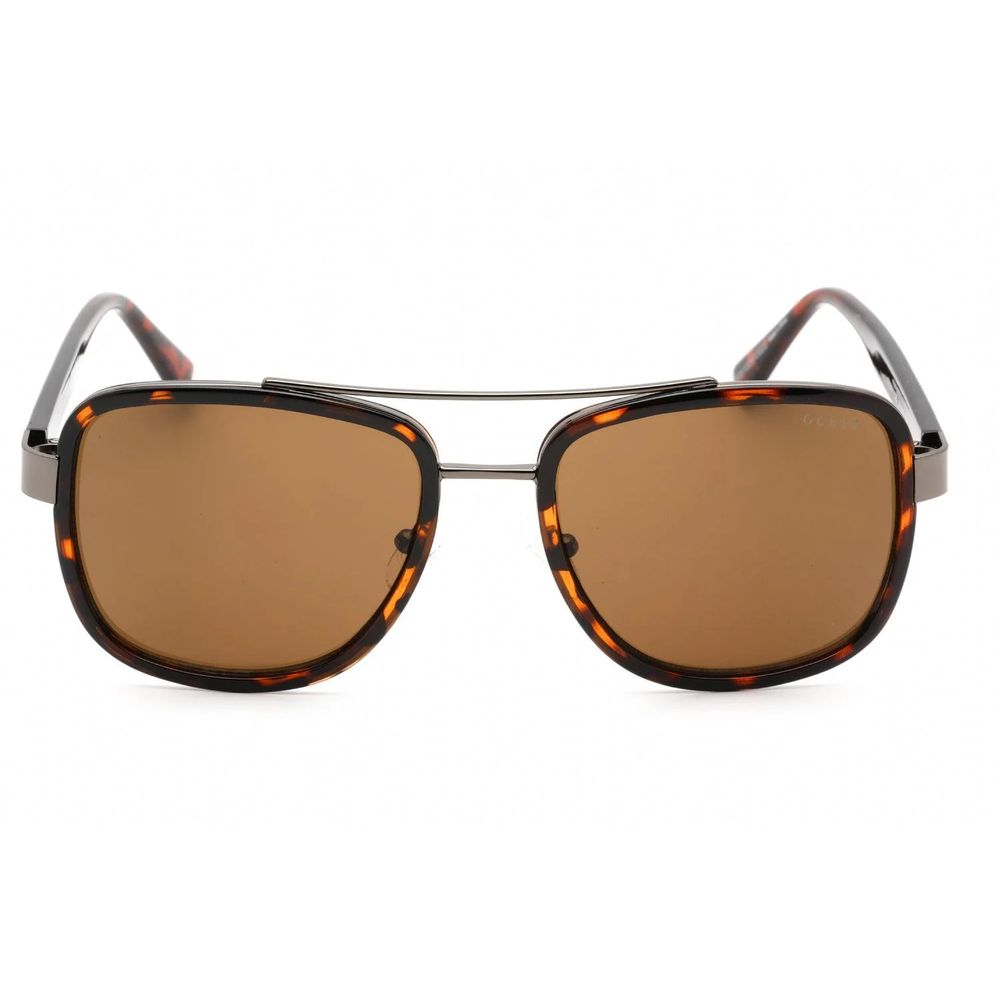Guess Brown Metal Sunglasses - Timeless Elegance Redefined