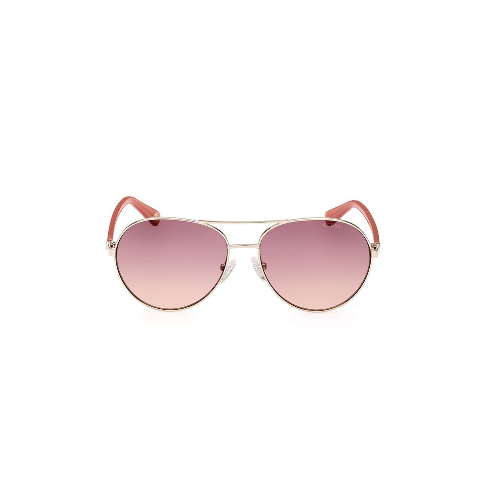 Guess Gold Metal Sunglasses for Timeless Elegance