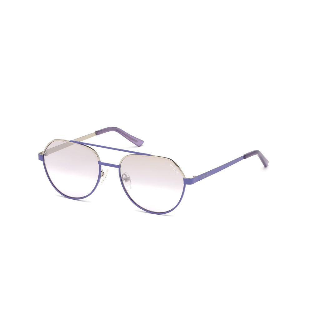 Guess Purple Metal Sunglasses with Violet Gradient Lenses