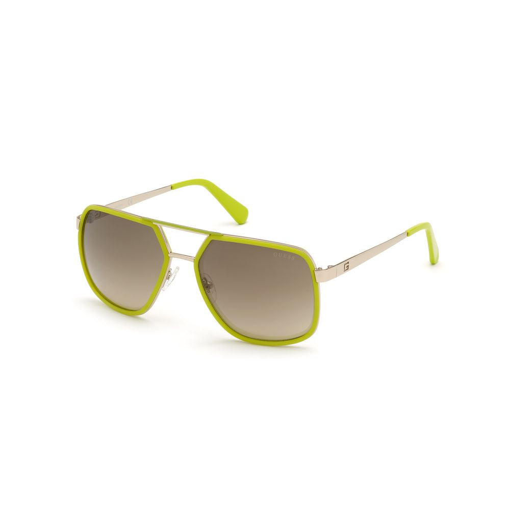 Guess Green Metal Sunglasses - Timeless Elegance Redefined