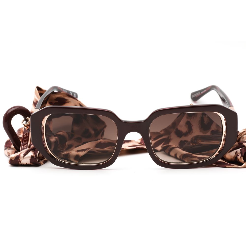 Guess Red Acetate Sunglasses for Timeless Elegance