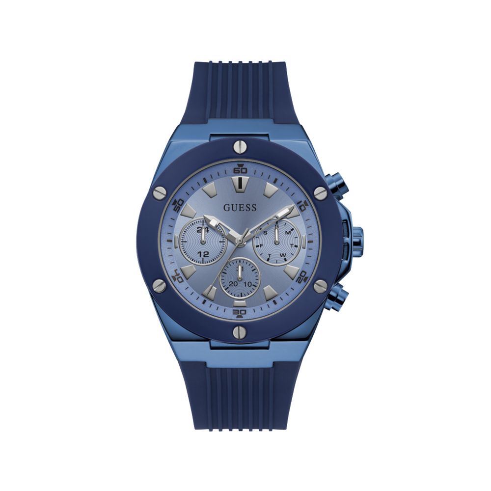 Guess Blue Silicone Watch - Contemporary Luxury Timepiece