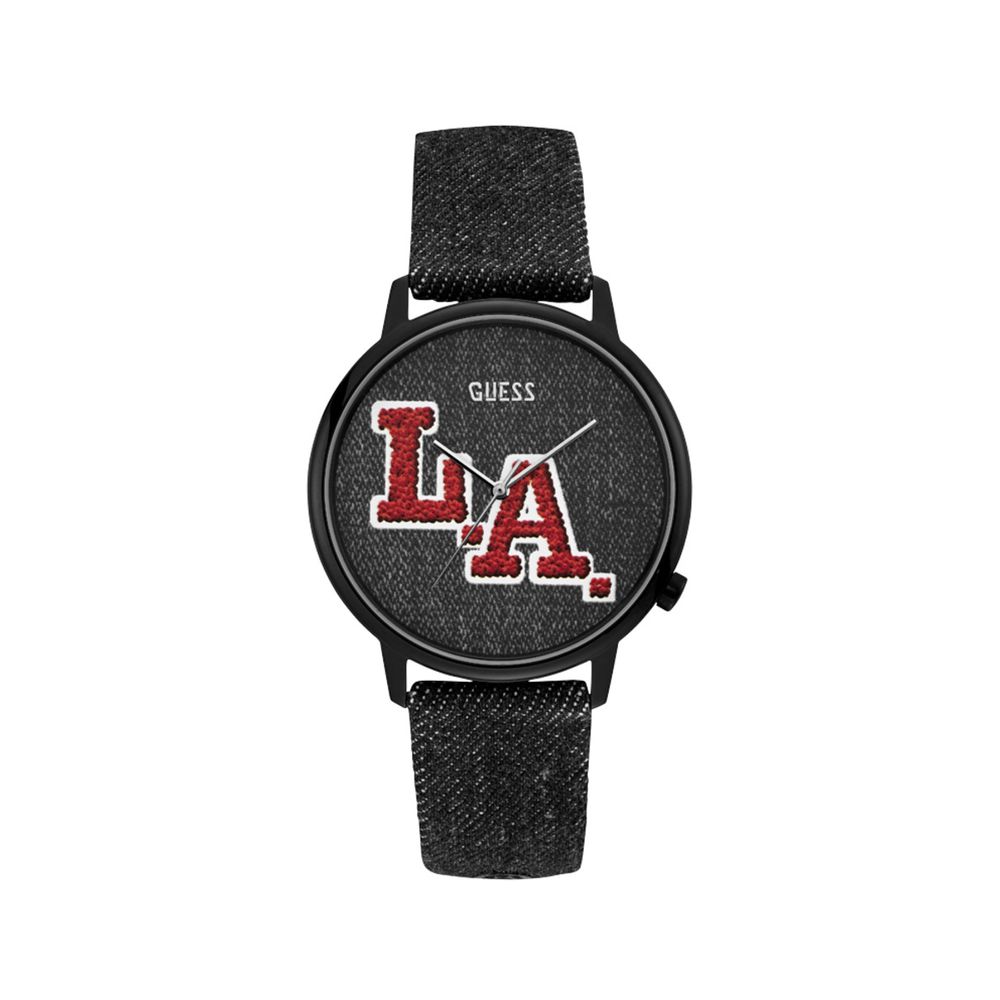 Guess Black Textile Watch - Timeless Elegance Redefined