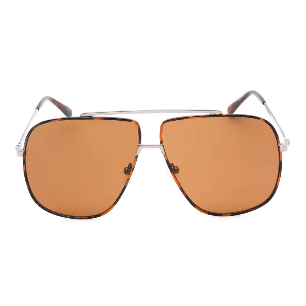 Guess Brown Metal Sunglasses for Elevated Style Statement
