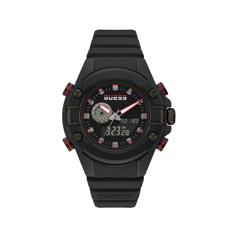 Guess Black Resin Watch: Timeless Elegance Redefined