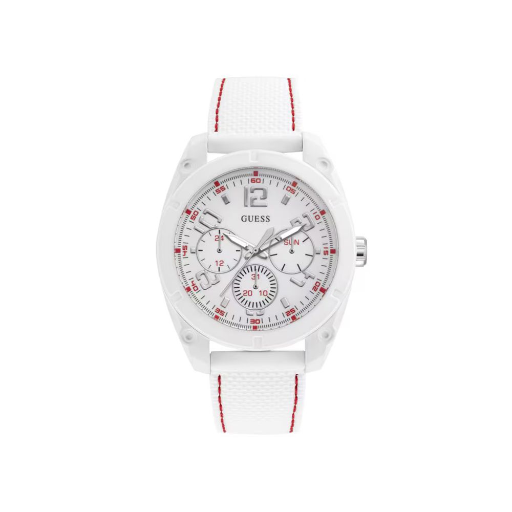 Guess White Resin Watch: A Statement of Timeless Elegance
