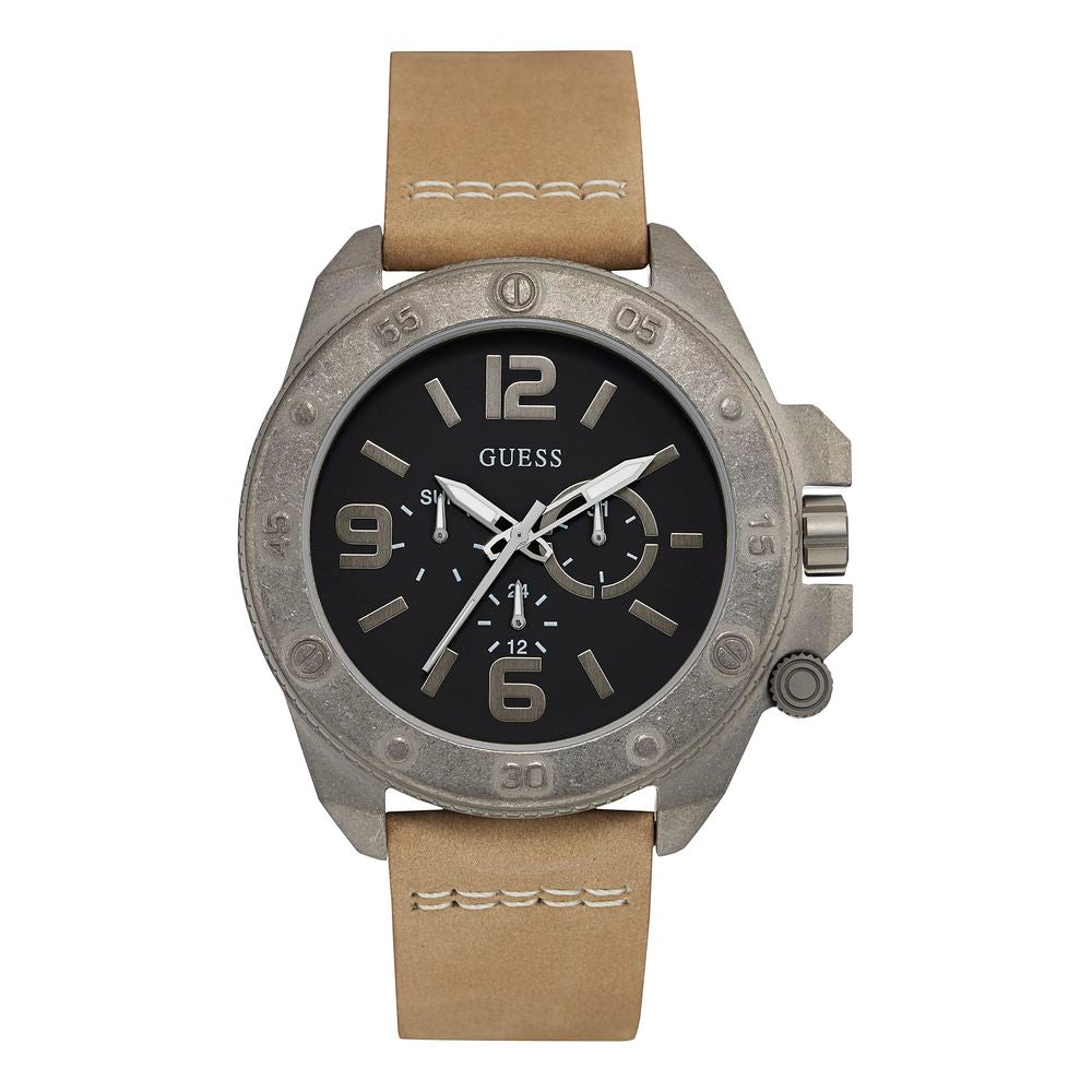 Guess Beige Polyethylene Watch - Timeless Elegance Redefined