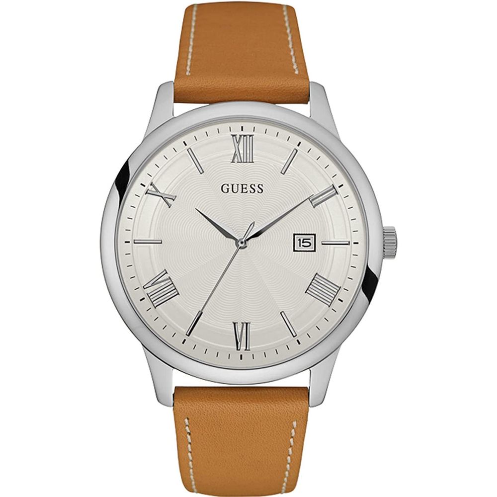 Guess Brown Leather Watch - Timeless Elegance Redefined