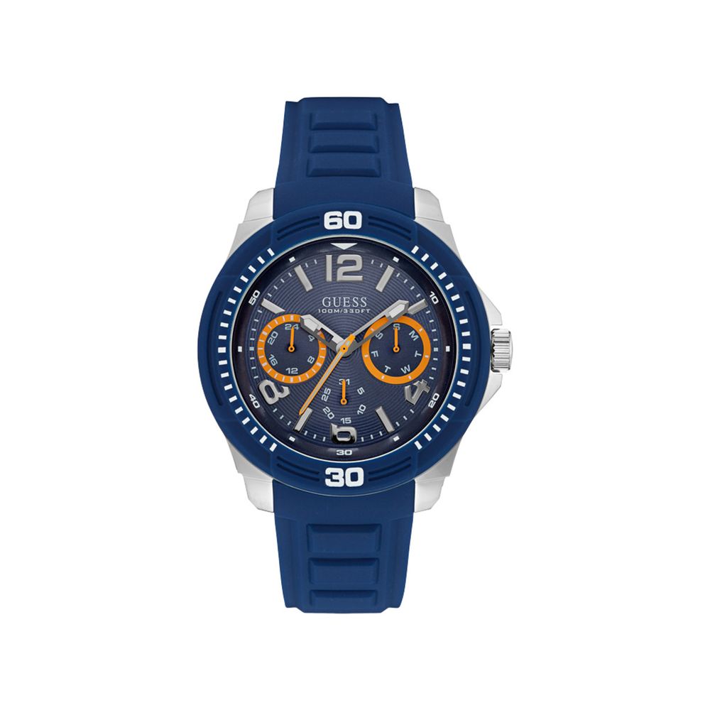 Guess Blue Rubber Watch - Contemporary Luxury Timepiece