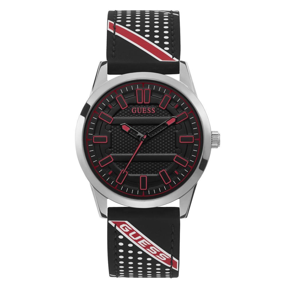Guess Black Silicone Watch - Timeless Elegance Redefined